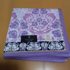 LANVIN COLLECTION 花柄ハンカチ