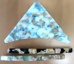 アネモネ、アクリルヘアクリップ3個セット