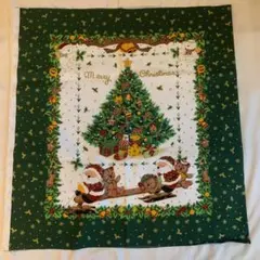 ラスト クリスマス 生地 サンタ くま グリーン 色違いあり