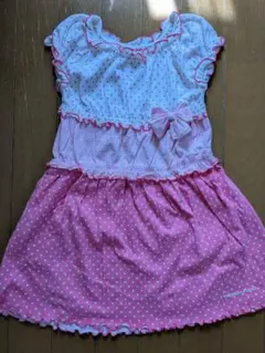 mezzo-piano♪ドットとチェックのワンピース♪110