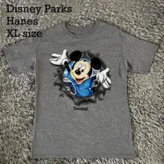 Disney Hanes ミッキーマウス 公式ライセンス Tシャツ 両面プリント
