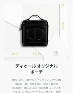 DIOR ブラック ポーチ　ノベルティ