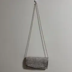 【送料無料】BONLECILLnoirサテンプリーツクラッチバッグ