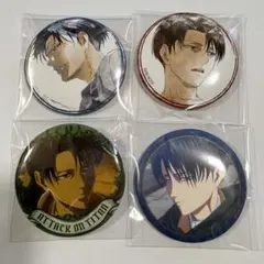 ✣*l様 進撃の巨人 リヴァイ 缶バッジ