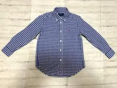 ポロ　ラルフローレン　ブルーチェックシャツ120