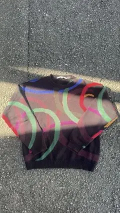 【90s Perry Ellis デザインニット コットン100 香港製】のサムネイル