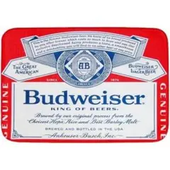 【アメリカン雑貨】Budweiser ロゴ フロアマット｜ガレージ・玄関向け