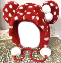 【美品】激レア水玉 ミニー ディズニー ファンキャップ