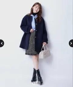 JUSGLITTY ツイードラップスカート（M）