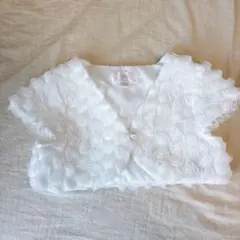 110ボレロ　白　ホワイト　花　フラワー