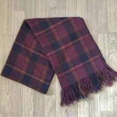 マフラー★大判ストール　チェック柄