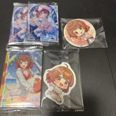 学マス 花海佑芽 ウエハース 缶バッジ ステッカー セット