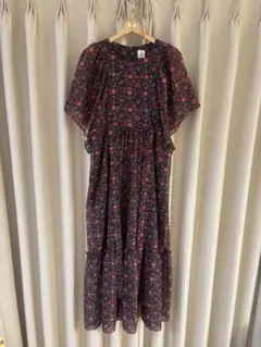 Dot＆Stripes CHILD WOMAN 花柄ロングワンピース