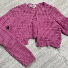 H&M ピンク カーディガン EUR 134/140