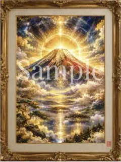 SALE☆特大富士山絵画｜曼荼羅神秘富士F20号潜在意識解放アセンション