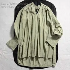 Tavii × green label relaxing/バンドカラーチュニック