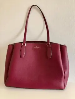 kate spade バーガンディ トートバッグ 自立型　ワインレッド　ビジネス