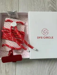 DFS CIRCLE スマホ　ストラップ レッド　未使用