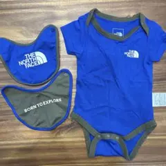 THE NORTH FACE ベビー　半袖ロンパース70 スタイ2枚付き