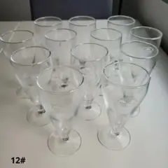 ガラス製フルートグラス 12個セット