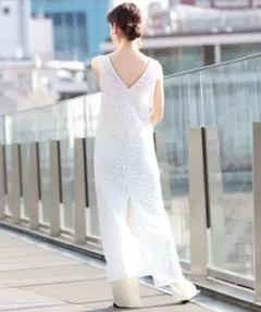 Ray BEAMSオパールプリントノースリーブワンピース