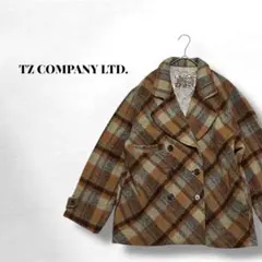 ✨️チェック柄ダブルブレストジャケット ウール90％ 大人カジュアル 秋冬✨️