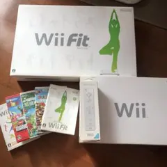 【お値下げ中】Wii (Wii fitボード+ソフト５本セット)