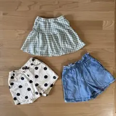 ハーフパンツ 120 3枚セット