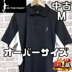 【早い者勝ち✨】中古 インザペイント メンズ 半袖 ポロシャツ M ブラック/黒のサムネイル