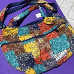 roughパッチワーク風 トートバッグ ショルダーバッグのサムネイル