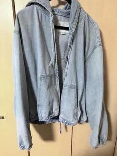 ZARA フード付きデニムジャケット Lサイズ