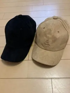 GLOBAL WORK スエード調キャップ 2点セットのサムネイル