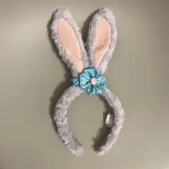 ウサギ耳カチューシャ（グレー）