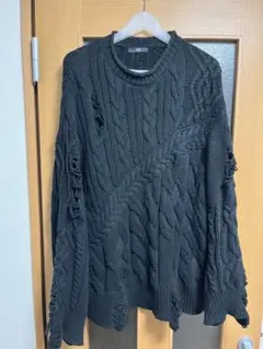 HARE ダメージニット ブラック