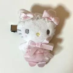 白猫バレリーナ　ハローキティ　シークレット前髪クリップ　ヘアクリップ　サンリオ
