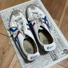 Onitsuka Tiger スニーカー ホワイト ブルー レッドのサムネイル