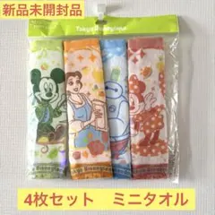 【新品未開封品！】東京ディズニーランド限定ミニタオル４枚セット