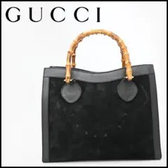 a2823 GUCCI バンブー ダイアナ トートバッグ ハンドバッグ レザー 
