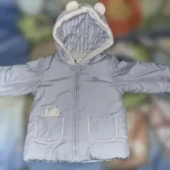 タルティーヌエショコラ ダウン風アウター クマ耳付 100