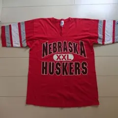 80s USA製 ビンテージ Nebraska ネブラスカ フットボールT 赤 - メルカリ