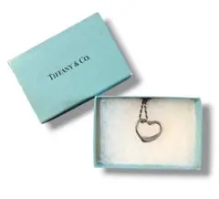 Tiffany オープン ハート ネックレス 22mm シルバー925