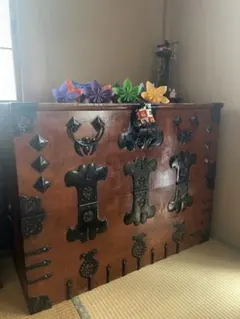 李朝家具　アンティーク　バンダジ　韓国　キャビネット　骨董 　ヴィンテージ Yahoo!オークション -「李朝家具 バンダジ」(アンティーク