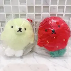 たべものあざらし　ぬいぐるみ　メロンソーダあざらし　イチゴあざらし　ガチャガチャ