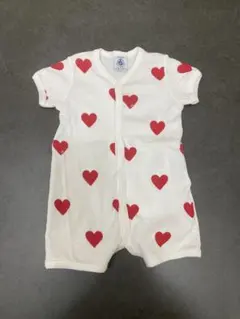 PETIT BATEAU ハート柄ロンパース 3m