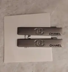 CHANELシャネル ヘアピン ココマーク ノベルティ シルバー 2個セット
