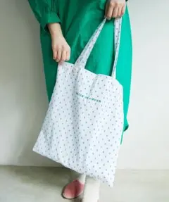 bulle de savon 限定 dotジャガード お花付きバッグのサムネイル