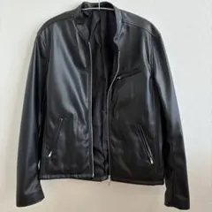 tk. TAKEO KIKUCHI ブラック フェイクレザージャケット