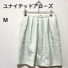 ユナイテッドアローズ 膝丈 タイト スカート レース柄 スーツ M