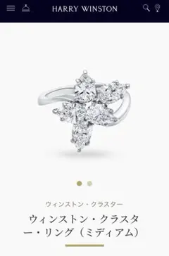 HARRY WINSTON ウィンストン　クラスター　リング　ミディアムのサムネイル