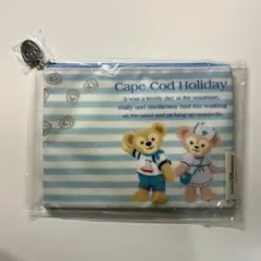 ディズニー ダッフィー シェリーメイ フラット ポーチ 新品未使用 TDS